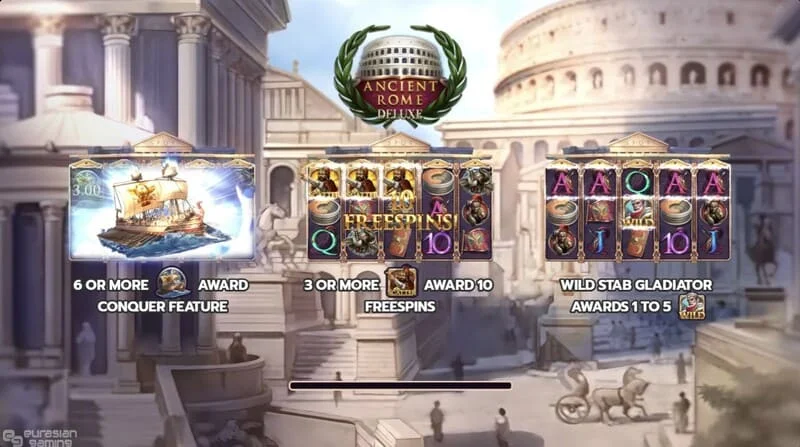 Ancient Rome Deluxe AI - রিল এবং ইন্টারফেসের প্রধান স্ক্রিন