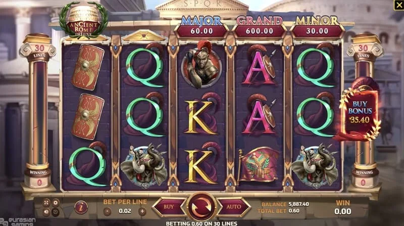 Ancient Rome Deluxe AI - বিজয়ী লাইন সহ গেমপ্লে