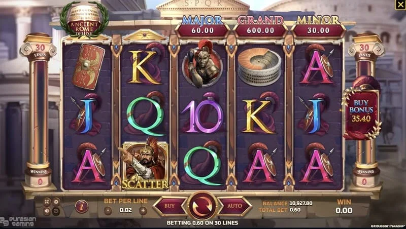 Ancient Rome Deluxe AI - Scatter এবং Free Spins